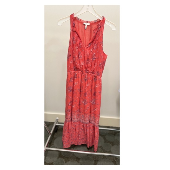 Joie Chara Silk Coral Floral Print Dress Size XS - Picture 3 of 5